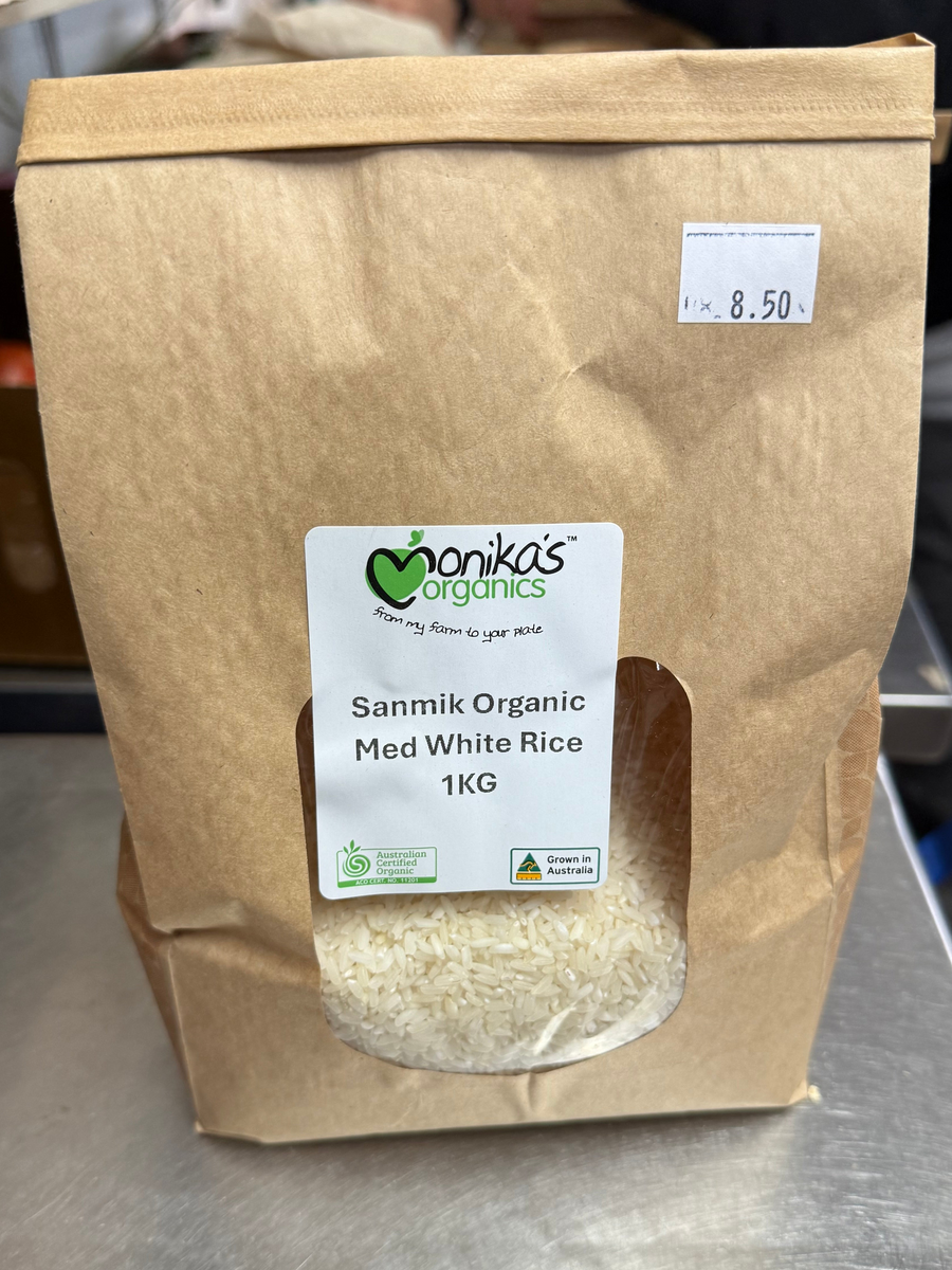 Organic White Rice - Medium - 1kg – Monika's Organics